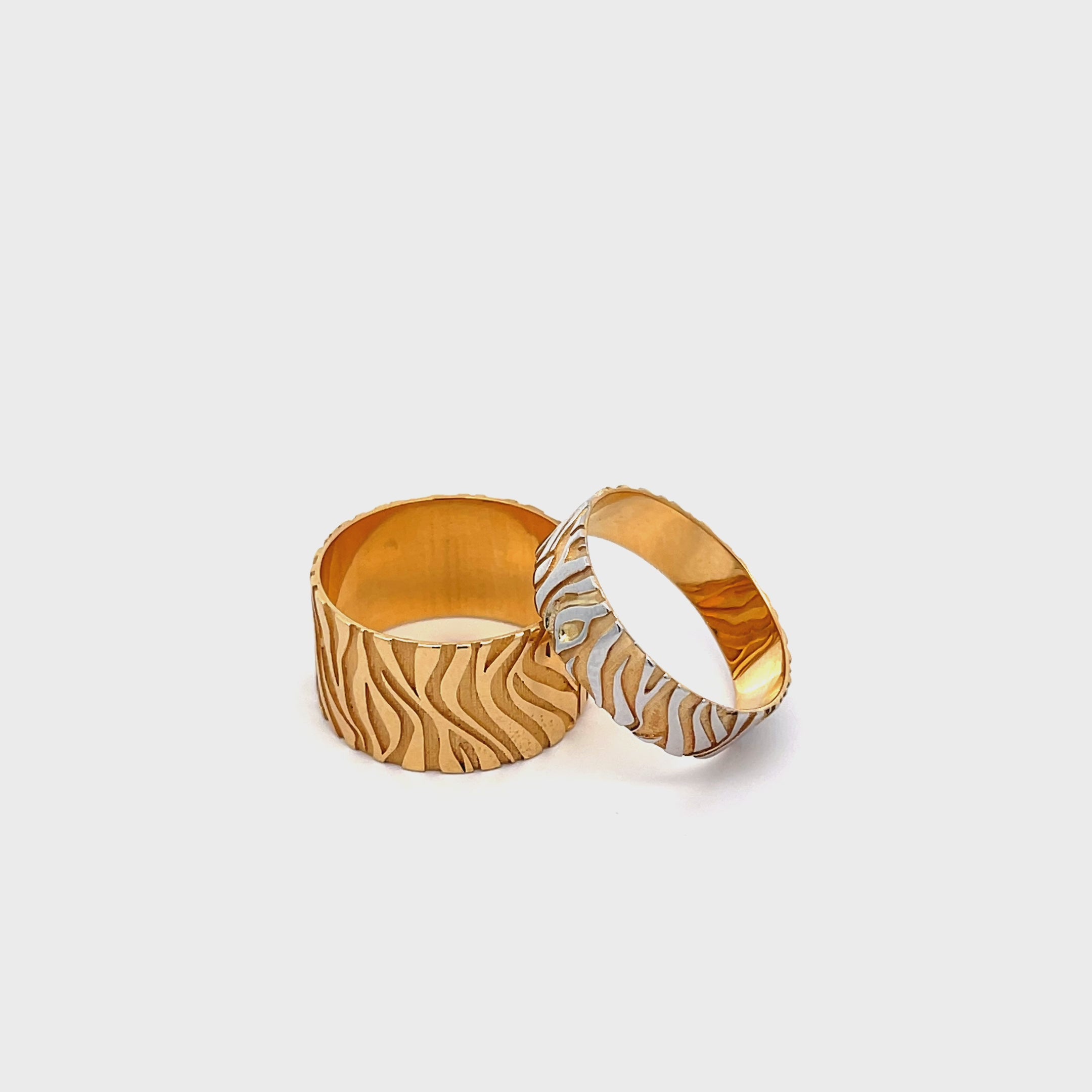 Zebra Gold Ring
